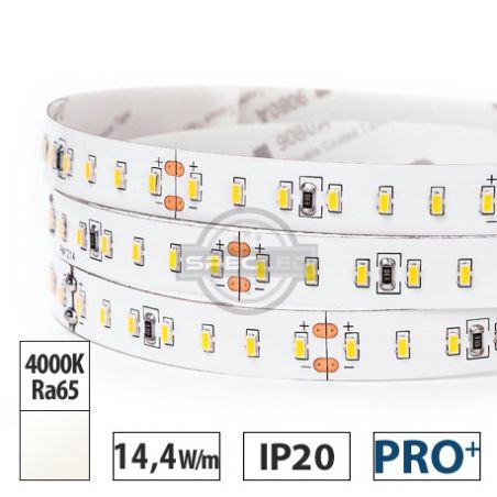Taśma LED  PRO+ 14,4W/m,  1550lm/m, 4000K, Ra65, 24VDC, IP20, 5m