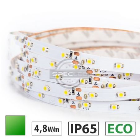Taśma LED ECO 4,8W/m, 60xLED SMD 3528/m, IP65, zielony, 5m
