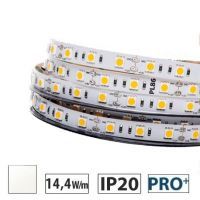 Taśma LED  PRO+ 14,4W/m, 60xLED SMD 5050/m, biały neutralny, IP20, 5m
